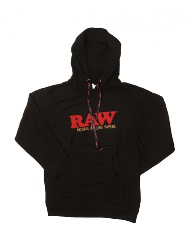 raw black hoodie